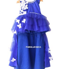 Juniors Blue Party Dresses - Blue High Low Dress, Girls Party Dress Online