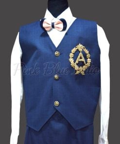 High Quality 3 Piece Suit Online - Blue Party Wear for Baby