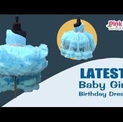 Buy Blue Ruffled Gown Online for Birthday and Wedding