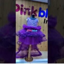 Princess Style Detachable Tail Birthday Gown Dress