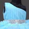 Buy Blue Ruffled Gown Online for Birthday and Wedding