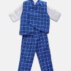 buy boys 4 Piece Party Wear Suit, Kids Birthday Clothes, waistcoat wedding Outfit