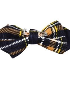 Toddler Boys Bow Tie in Black with Texture and Stripes