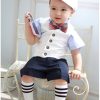 Page Boys Bow Tie Formal Clothing Outfits Set with Waistcoats 4 Piece Suit