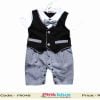 Newborn Baby Boys Formal Clothing in Grey, White and Black