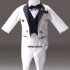 Boys Tailcoat Suit 5 piece Set- Royal Tailcoat Suit for Babies, Kids Wedding Outfit