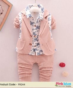 Kids Formal Suit - Printed Party Blazer – Baby Boy Birthday Outfit
