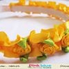 Bright Yellow Floral Hair Band for Toddlers