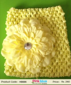 Crochet Party wear Kids Flower Headband