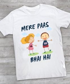 Mere Pass Bhai Hai Sibling T-shirts for Kids, Rakhi T-shirt Online