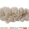 Brown Fashionable Infant Girl Headband with Beautiful Flowers