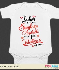 Buy 1st Valentine's Day Onesie Girl, Boy - Valentine Baby Clothes
