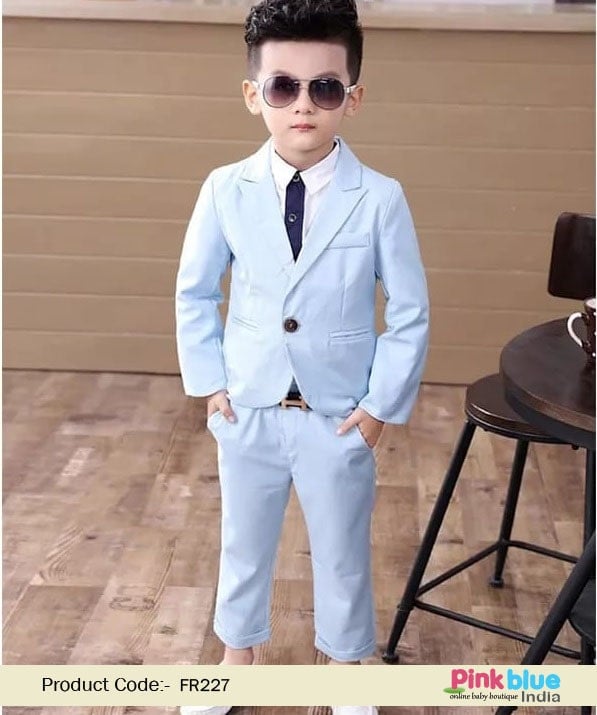 Buy 2 piece clothing set, Boys Blazer & Pant Party wear outfit