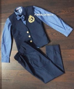 Baby Boys Waistcoat, Trouser & Shirt Partywear Set