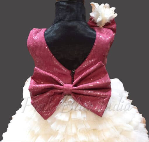 Buy Baby Girl White Layered Dress - Layered High Low Gown