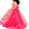 Designer Gown: Buy Pink Organza Gown for Baby Girl Online