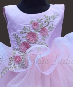 Buy Baby Pink Birthday & Wedding Party Heavy Designer Gown