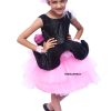 Party Wear Layered Frock, Baby girl black and pink dress