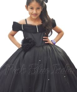 Black Off Shoulder Dress Online for Girls Birthday Party