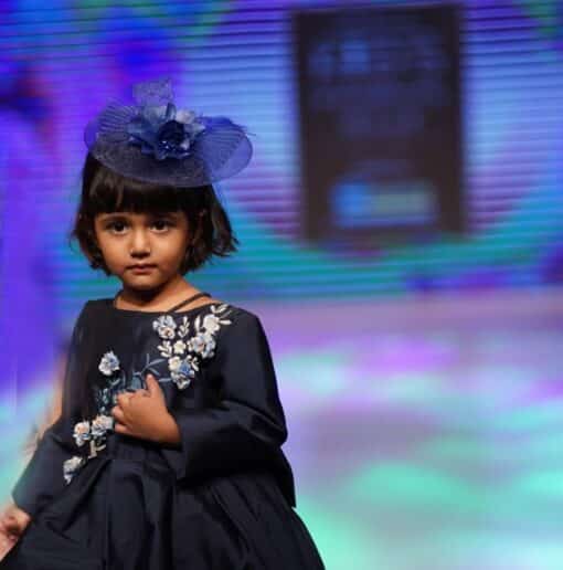 Buy Gown for Birthday Girl – Blue Color Partywear Dress