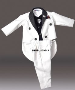 Boys 5pc Formal Tailcoat Royal Suit - Kids Wedding Outfit