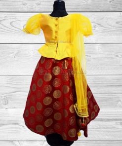 Indian Lehenga For Baby Girl - Buy Red Lehenga Online