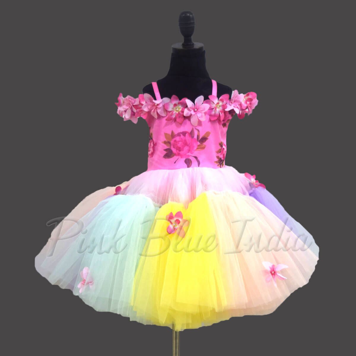 Buy Designer Party Wear Floral Dress for baby girl