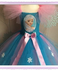 Disney Girl Frozen Elsa Tutu Birthday Dress - Baby Elsa birthday outfit