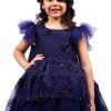 Buy Elegant Blue High-low Dress for Baby Girl Birthday