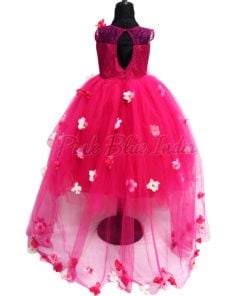 Fuchsia Party Wear Baby Ball Gown - Baby Dress for Sale