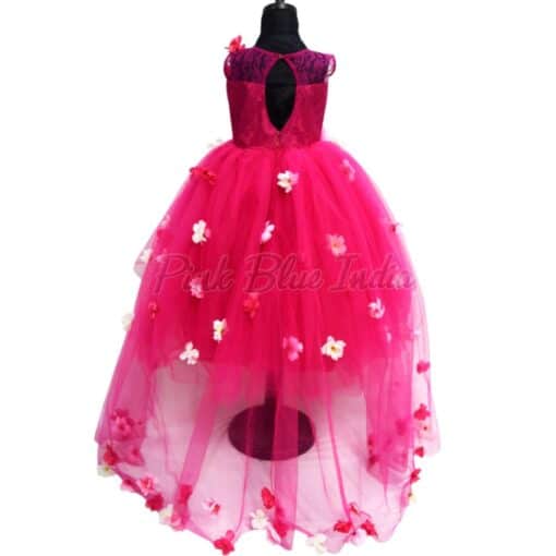 Fuchsia Party Wear Baby Ball Gown - Baby Dress for Sale