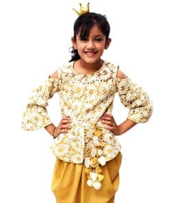 Girls Festival Wear Cute Indo western dress - Baby Ethnic Party Dress