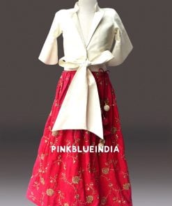 Silk Girls Skirts: Buy Girls Silk Skirt with Crop Top Online