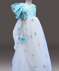 baby girl Indian wedding dress - Indo Western Kids Gown - girl traditional dress