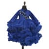 Ruffle layered gown for girls trendy birthday party elegant wear
