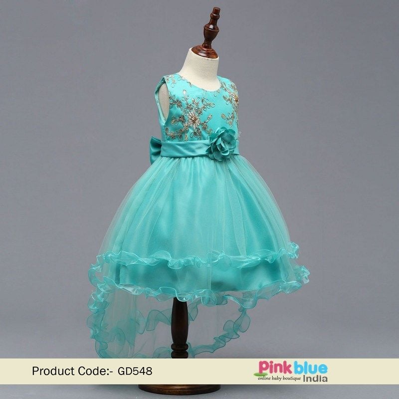 Girls birthday party dress, Toddler Girl Green Pageant Party Dress Online