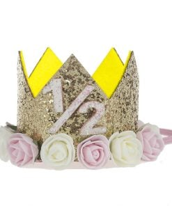 Princess 1/2 Half Birthday Crown Headband for Little Girls