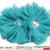 Buy Sea Green Headband with Diamond Embellished Flowers for Toddlers