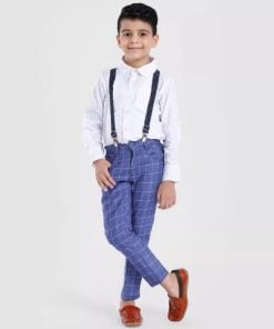 Baby Boy Formal Party Outfit – Kids Suspender and Bow Tie Dress India