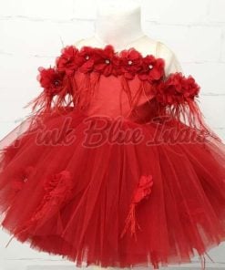 Cute Red Dress for kids - Buy Trendy Red Colour Party Wear Dress