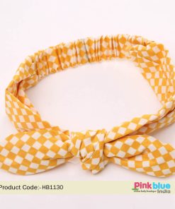 Buy Yellow Top Knot Headband for Babies | Baby Girl Headband Online