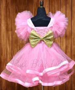 Pink Cascade Dress for Girls
