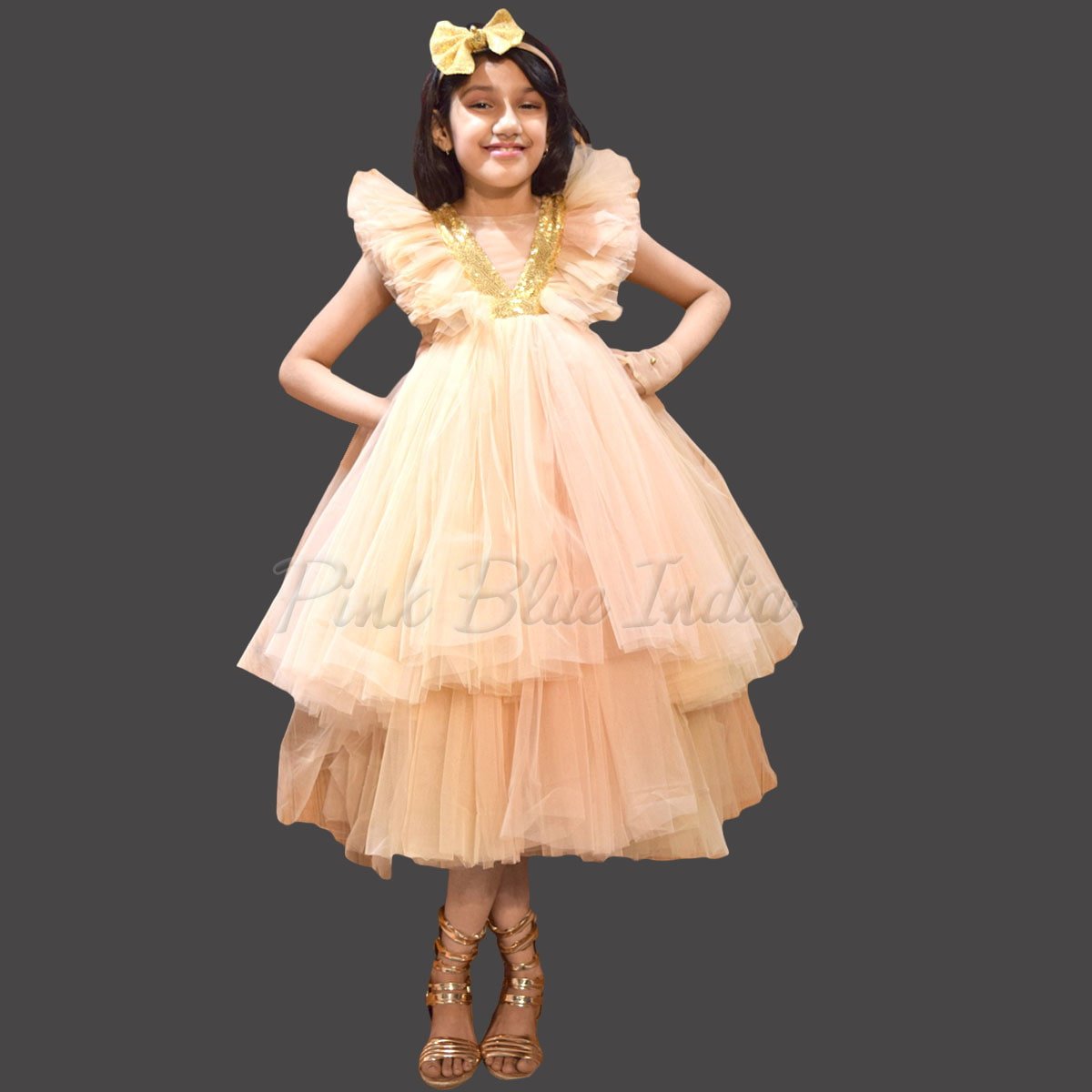 LLQKJOH Girl Dress Kids Ruffles Lace Party Wedding India | Ubuy