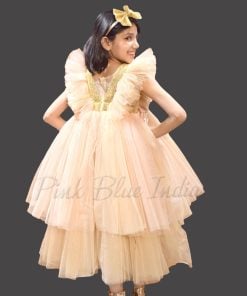 Champagne Color Flower Girl Gown