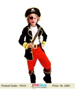 Halloween Concepts Children's Pirate King Costume, boys Fancy Dress India