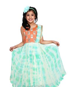 Girl Half Saree Style Gown - Party Wear Children indo Western dress