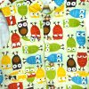 kids Cotton waistcoat with cute owl prints.
