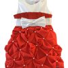 Kids Couture Dress in Red with Bow for Weddings