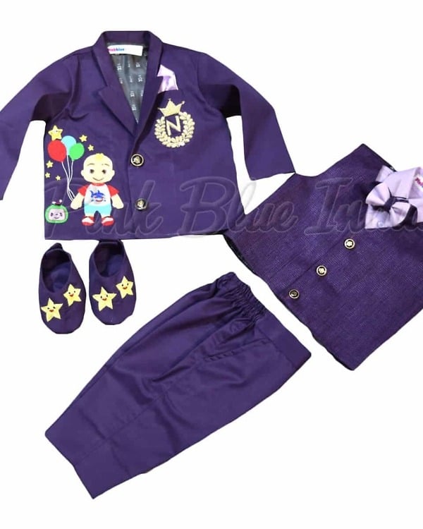Cocomelon coat suit for baby boy birthday party stylish outfit