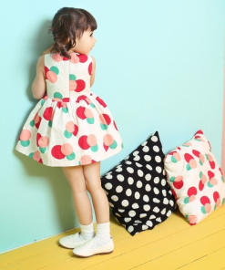 Buy Online White Baby Girl with Colorful Polka Dots and Bows